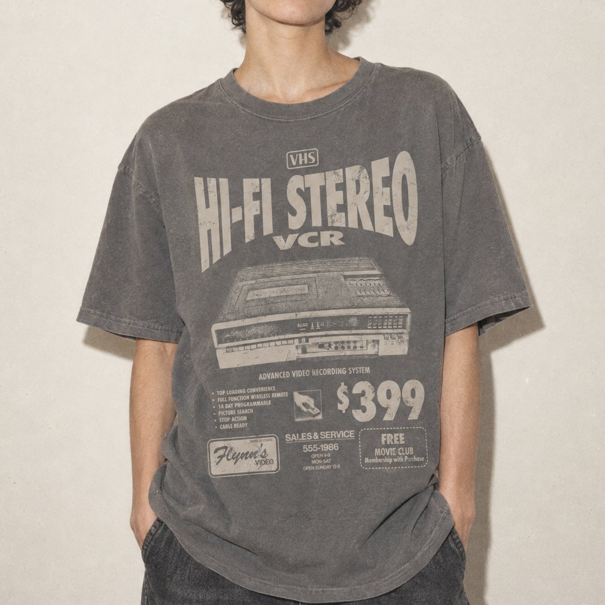 Hi-Fi Stereo VCR Ad Tee