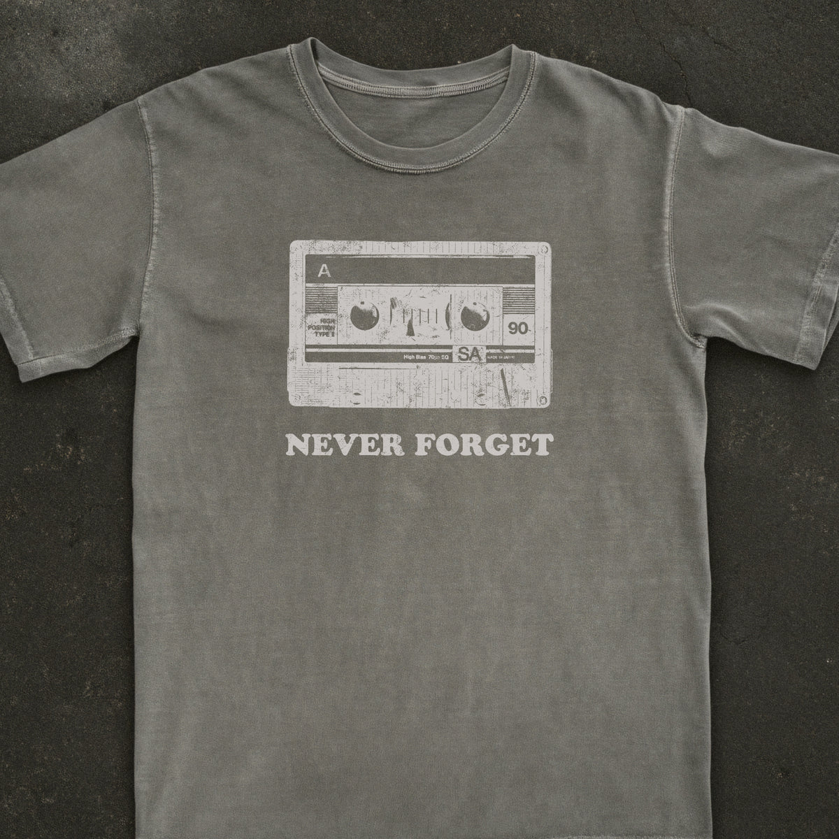 Never Forget Audio Cassette Tee