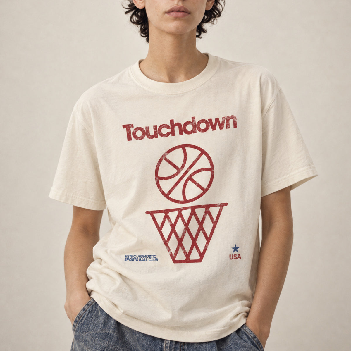 Touchdown Basket Tee