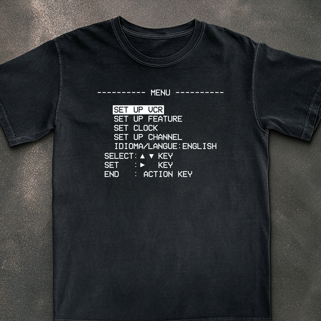 VCR Menu Tee