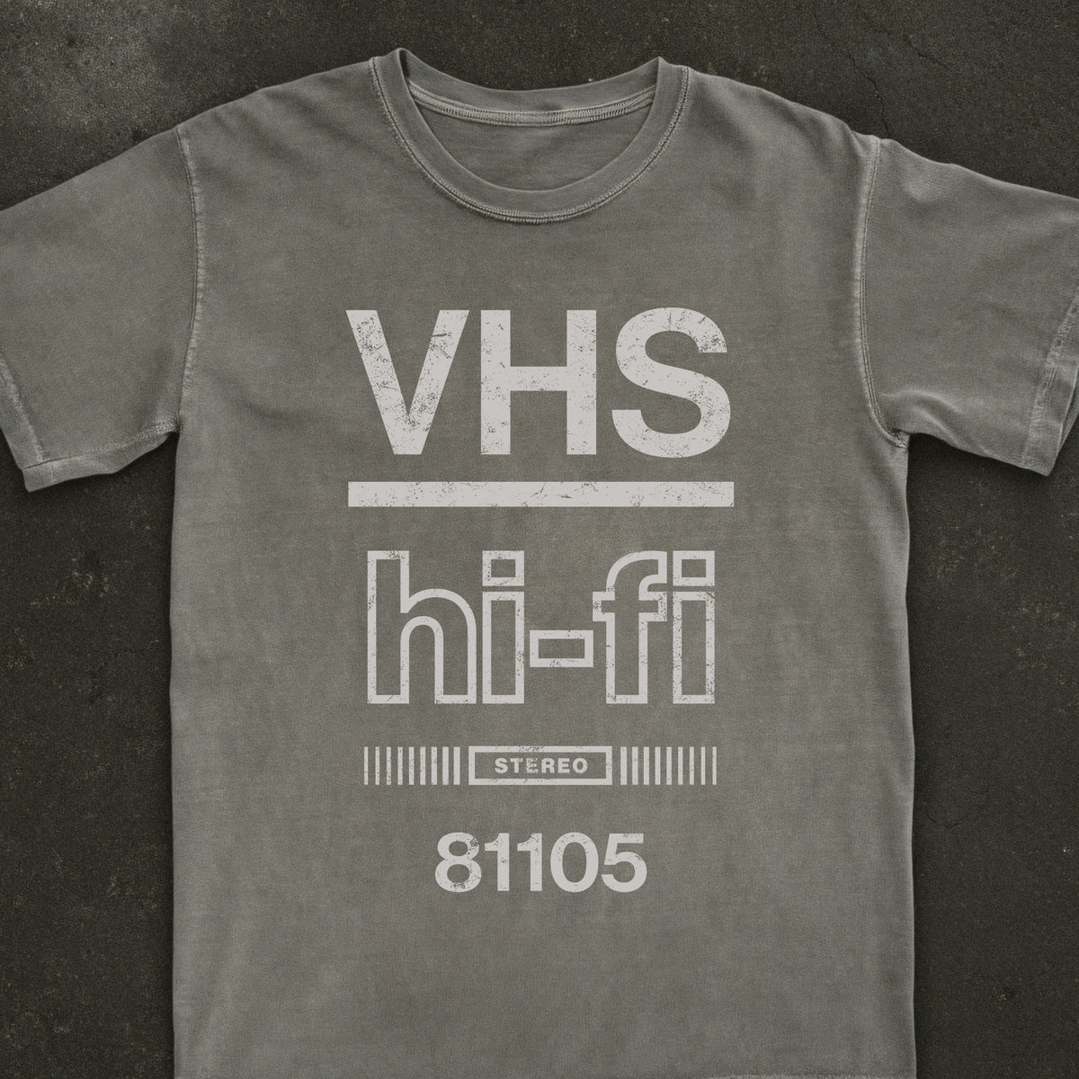 VHS Hi-Fi Badge Tee