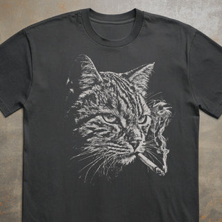 Smoking Cat Tee